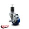 Service Caster 3'' Blue Poly Swivel 1-5/8'' Expanding Stem Caster with Brake SCC-EX20S314-PPUB-BLUE-TLB-158 - alternate 4